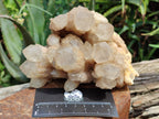Natural Smokey Phantom Quartz Clusters x 2 From Luena, Congo - Toprock Gemstones and Minerals 
