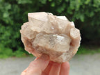 Natural Smokey Phantom Quartz Clusters x 2 From Luena, Congo - Toprock Gemstones and Minerals 