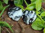 Polished Zebra Marble Gemstone Hearts - sold per item - From China - Toprock Gemstones and Minerals 