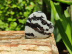 Polished Zebra Marble Gemstone Hearts - sold per item - From China - Toprock Gemstones and Minerals 