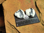 Polished Zebra Marble Gemstone Hearts - sold per item - From China - Toprock Gemstones and Minerals 