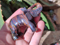 Polished Tiger Iron Banded Ironstone Jasper Elephant Carving - sold per item - From Australia - Toprock Gemstones and Minerals 
