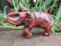 Polished Mahogany Obsidian Elephant Carving - sold per item - From USA - Toprock Gemstones and Minerals 