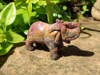 Polished Snakeskin Rhyolite Jasper Elephant Carving - sold per item - From Australia - Toprock Gemstones and Minerals 