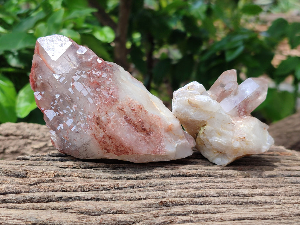 Natural Red Hematoid Quartz Clusters x 7 From Karoi, Zimbabwe - Toprock Gemstones and Minerals 