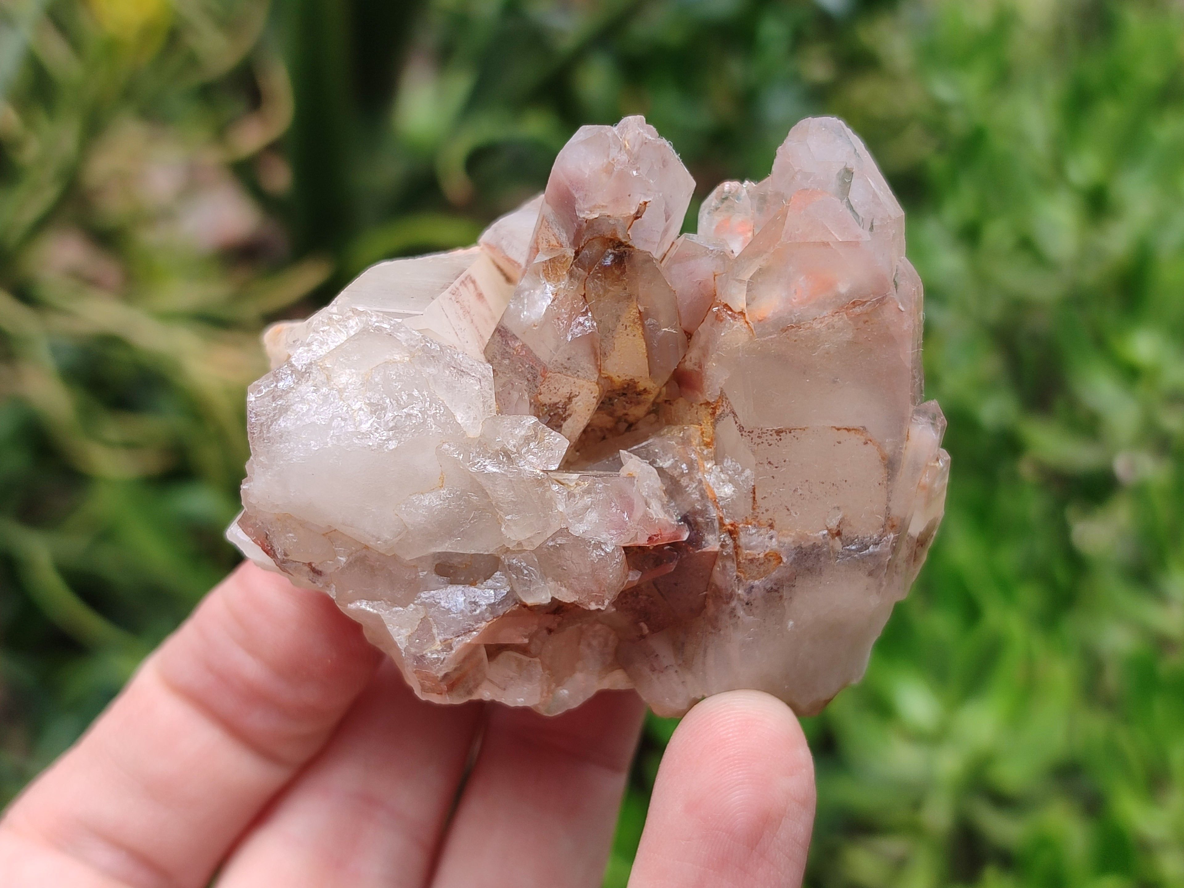 Natural Red Hematoid Quartz Clusters x 7 From Karoi, Zimbabwe - Toprock Gemstones and Minerals 
