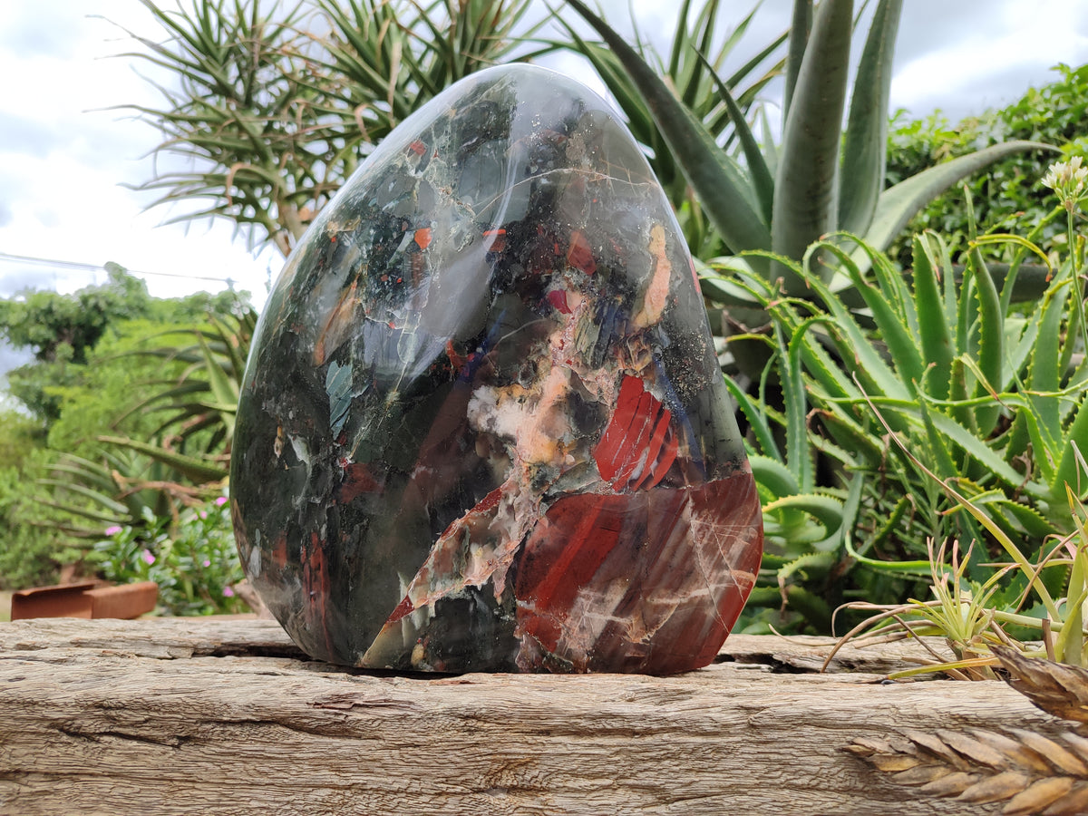 Polished Bloodstone Display Piece x 1 From Swaziland - Toprock Gemstones and Minerals 