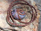 Hand Made Copper Wire Wrapped Stone Pendants x 6 From Southern Africa - Toprock Gemstones and Minerals 