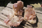 Natural Red Hematoid Quartz Clusters x 6 From Karoi, Zimbabwe - Toprock Gemstones and Minerals 