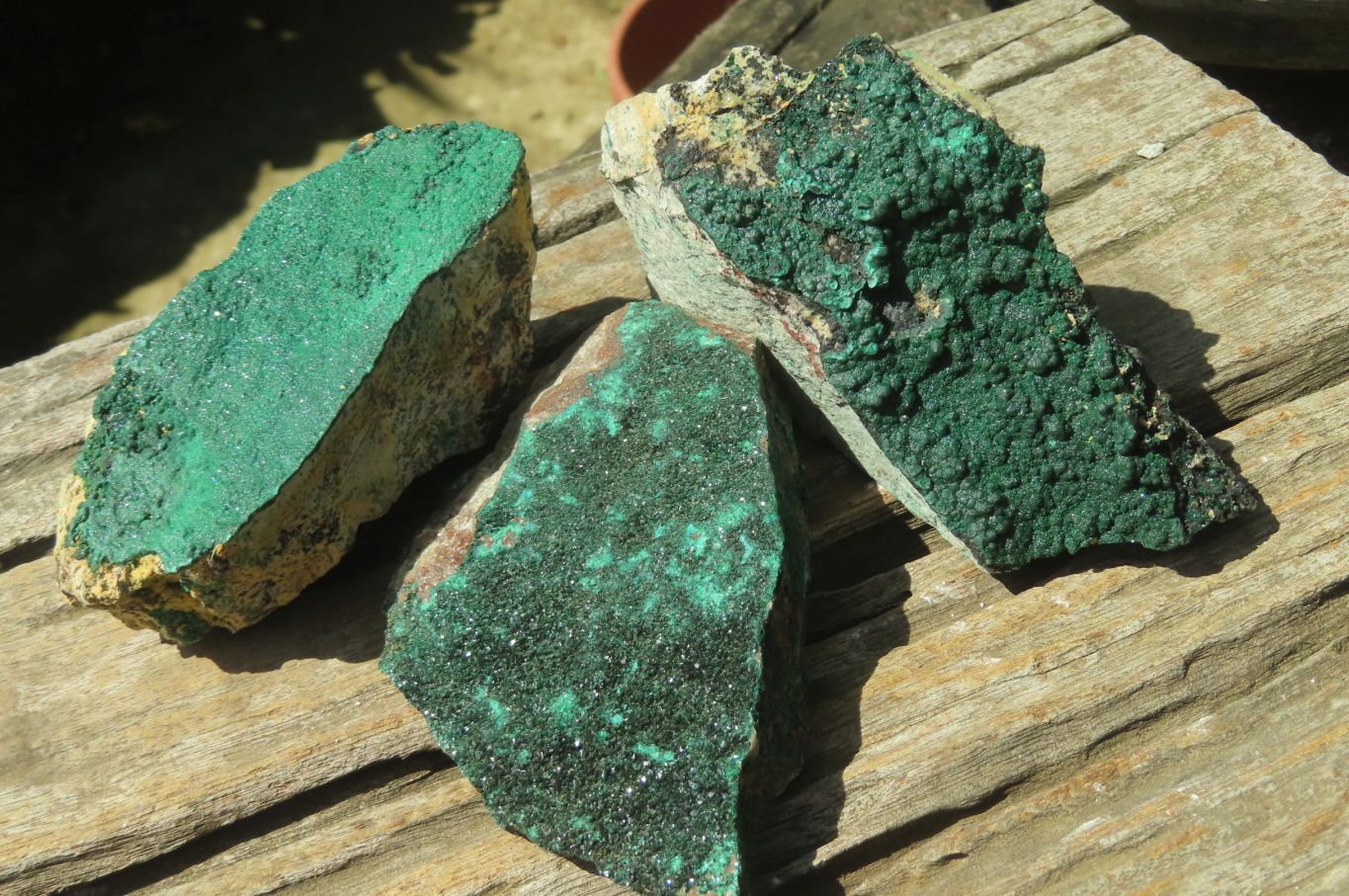 Natural Botryoidal Malachite Specimens x 6 From Tenke Fungurume, Congo - Toprock Gemstones and Minerals 