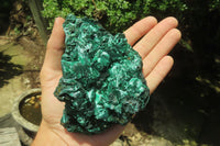 Natural Silky Malachite Specimens x 2 From Kasompe, Congo - Toprock Gemstones and Minerals 