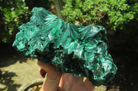 Natural Silky Malachite Specimens x 2 From Kasompe, Congo - Toprock Gemstones and Minerals 