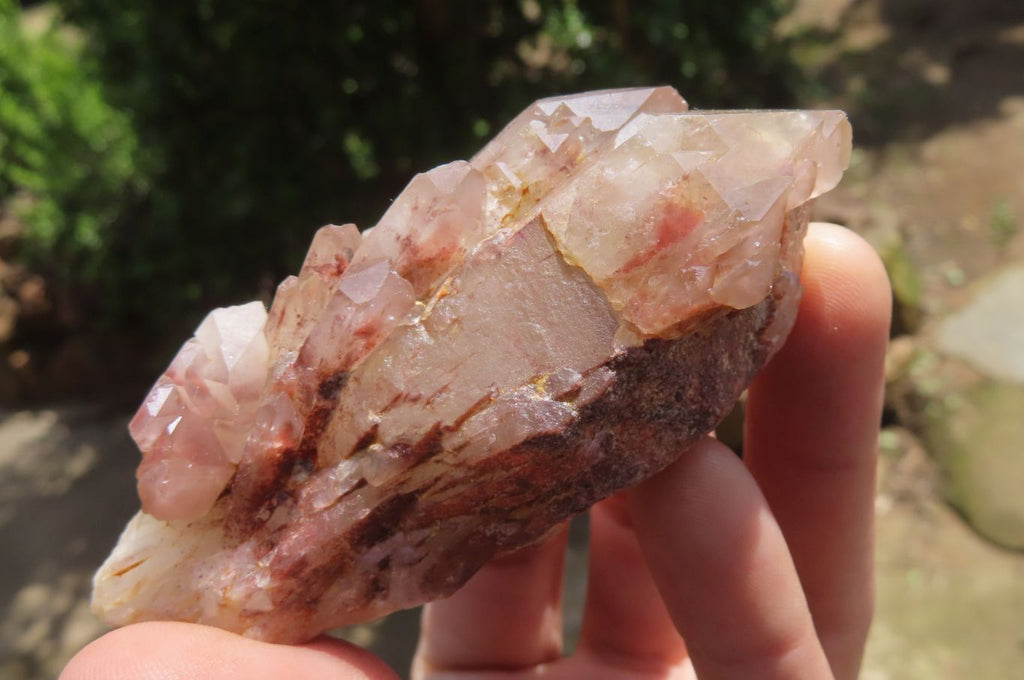 Natural Red Hematoid Quartz Clusters x 6 From Karoi, Zimbabwe - Toprock Gemstones and Minerals 
