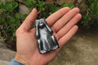 Hand Made Silver Hematite Monkey Carvings x 3 From China - Toprock Gemstones and Minerals 