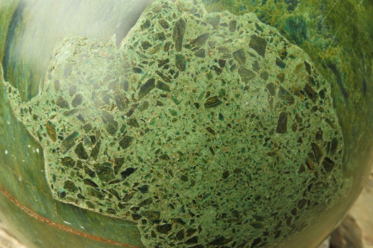 Polished Green Verdite Sphere x 1 From Zimbabwe - Toprock Gemstones and Minerals 