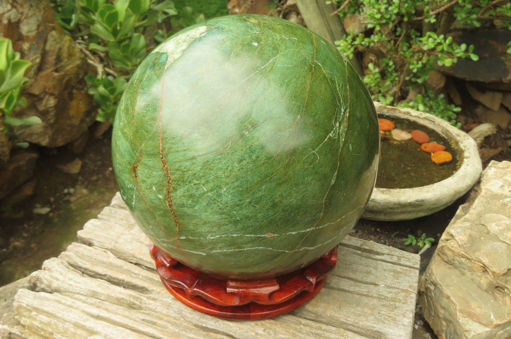 Polished Green Verdite Sphere x 1 From Zimbabwe - Toprock Gemstones and Minerals 