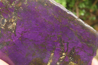 Polished On One Side Metallic Purpurite x 3 From Namibia - Toprock Gemstones and Minerals 