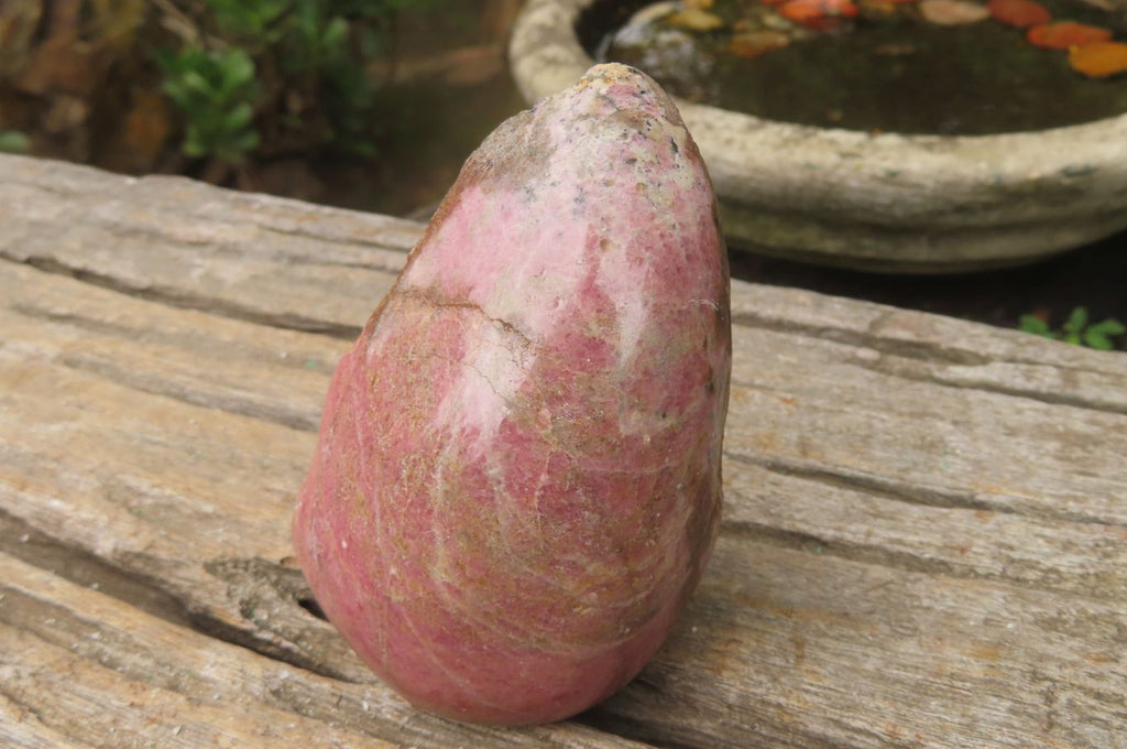 Polished On One Side Rhodonite x 6 From Madagascar - Toprock Gemstones and Minerals 