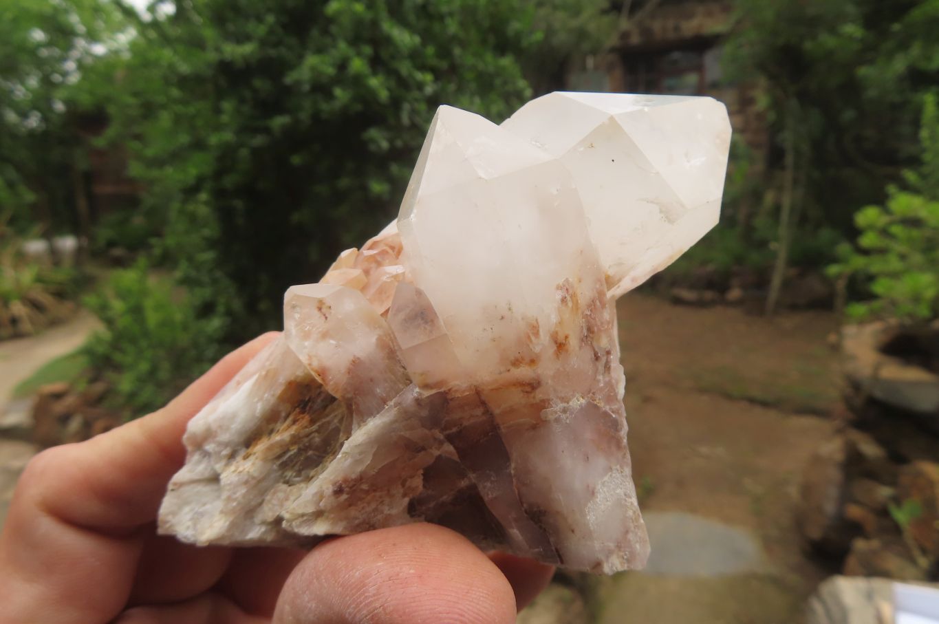 Natural Pineapple Candle Quartz Clusters x 6 From Antsirabe, Madagascar - Toprock Gemstones and Minerals 
