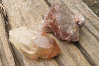 Natural Red Hematoid Quartz Clusters x 12 From Karoi, Zimbabwe
