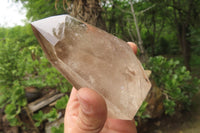 Polished Smokey Quartz Crystals x 2 From Madagascar - Toprock Gemstones and Minerals 
