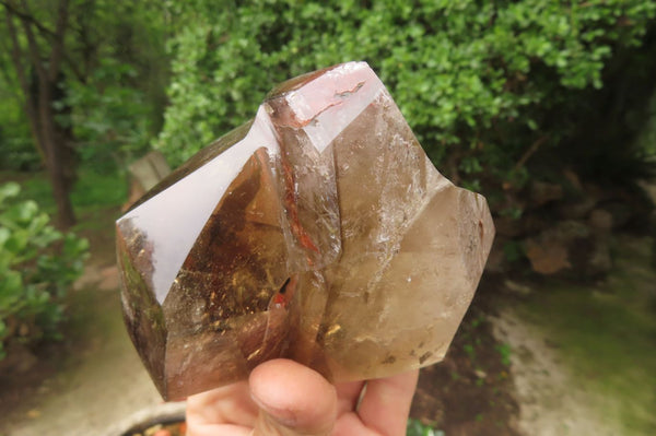 Polished Smokey Quartz Crystals x 2 From Madagascar - Toprock Gemstones and Minerals 