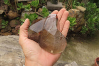 Polished Smokey Quartz Crystals x 2 From Madagascar - Toprock Gemstones and Minerals 
