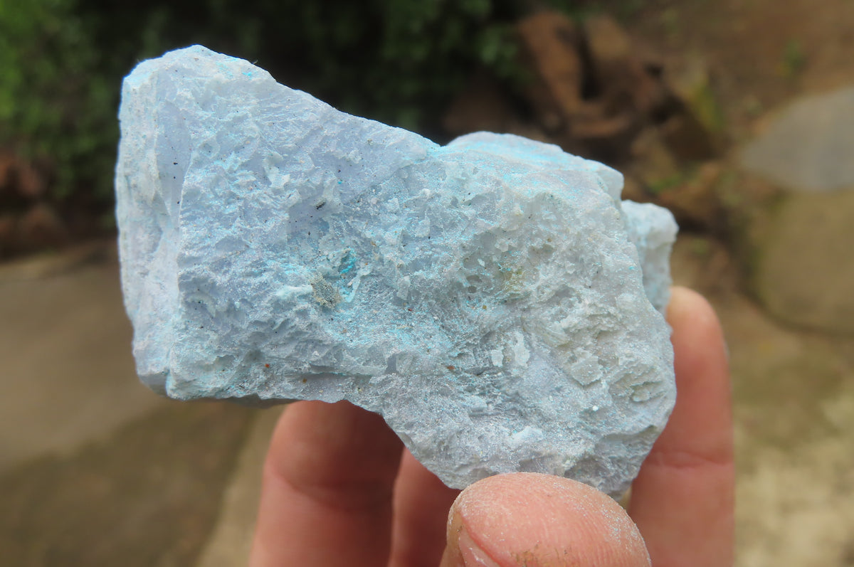 Natural Etched Blue Chalcedony Specimens x 2.1 Kg Lot From Nsanje, Malawi - Toprock Gemstones and Minerals 