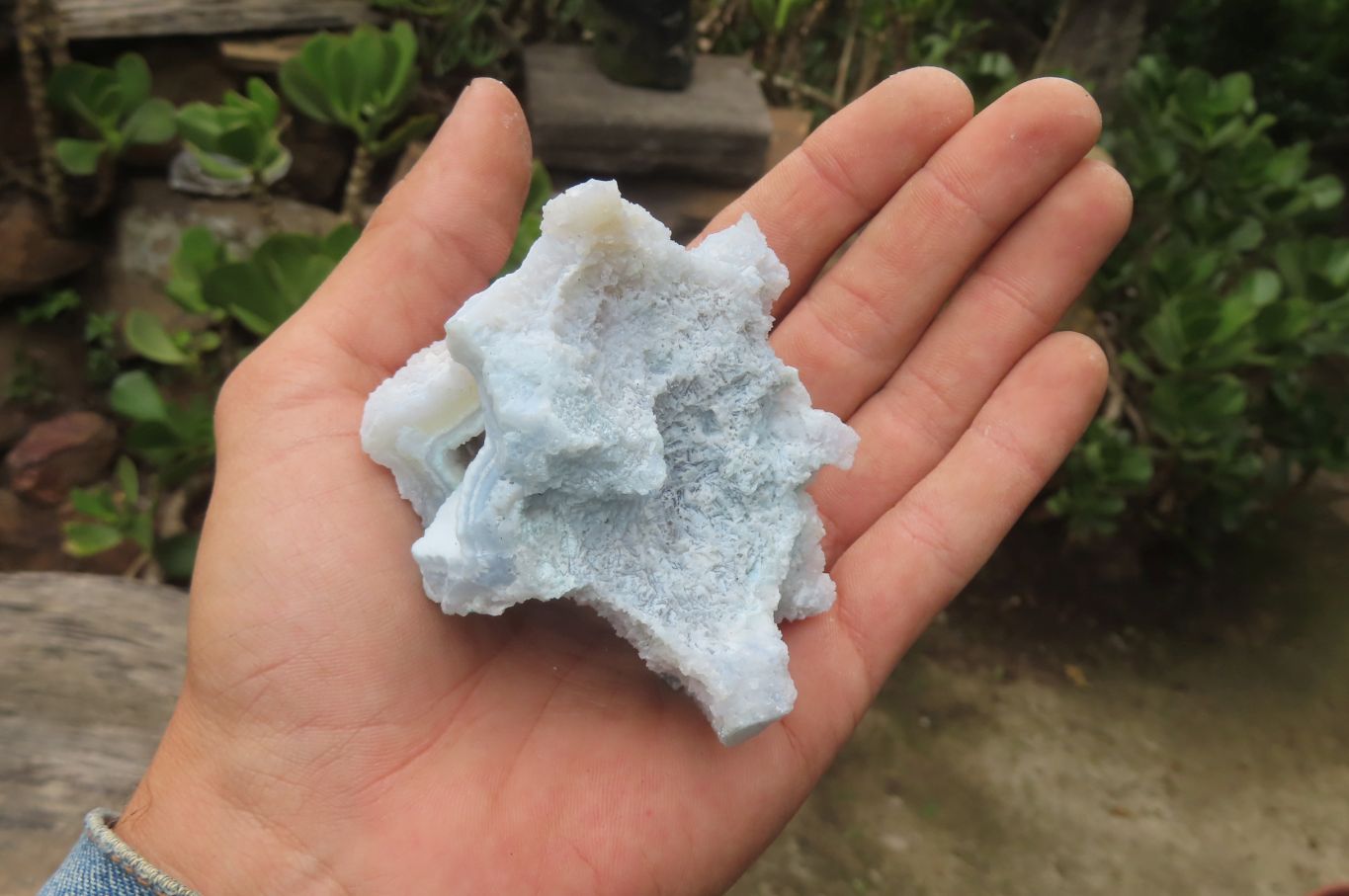 Natural Etched Blue Chalcedony Specimens x 2.1 Kg Lot From Nsanje, Malawi - Toprock Gemstones and Minerals 