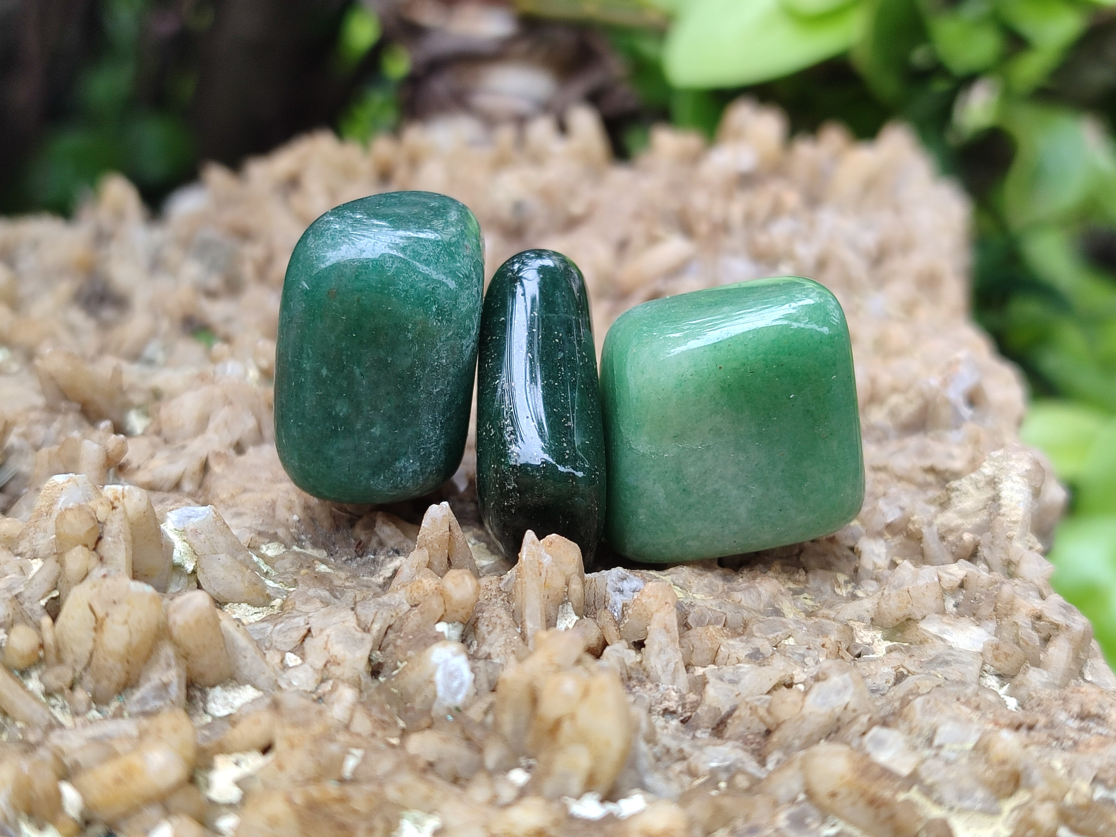Polished Medium Aventurine Tumble Stones - sold per KG - From Zimbabwe - Toprock Gemstones and Minerals 