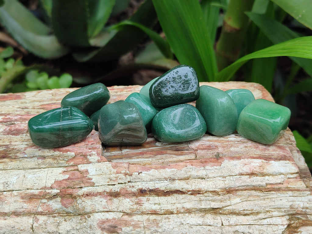 Polished Medium Aventurine Tumble Stones - sold per KG - From Zimbabwe - Toprock Gemstones and Minerals 