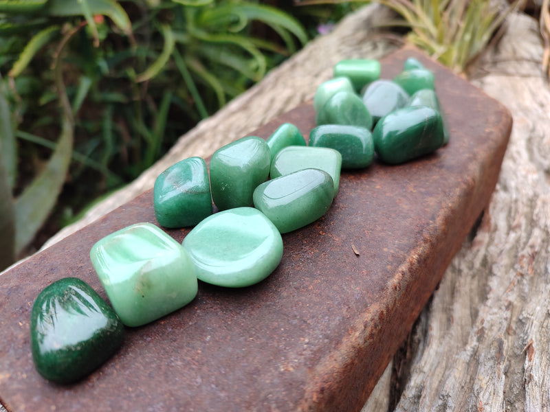 Polished Medium Aventurine Tumble Stones - sold per KG