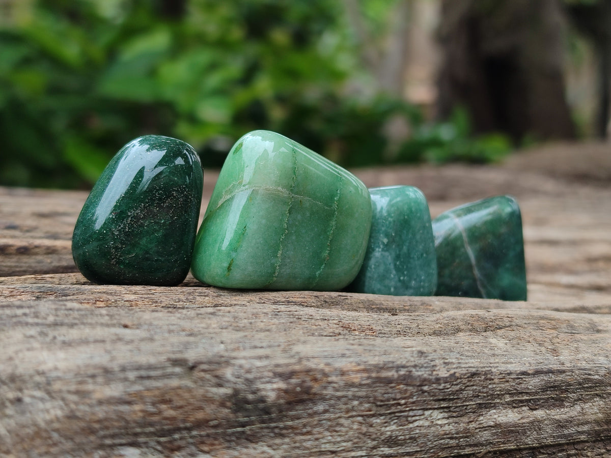 Polished Medium Aventurine Tumble Stones - sold per KG - From Zimbabwe - Toprock Gemstones and Minerals 