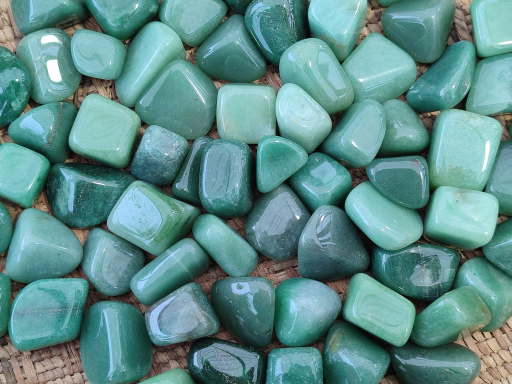 Polished Medium Aventurine Tumble Stones - sold per KG - From Zimbabwe - Toprock Gemstones and Minerals 