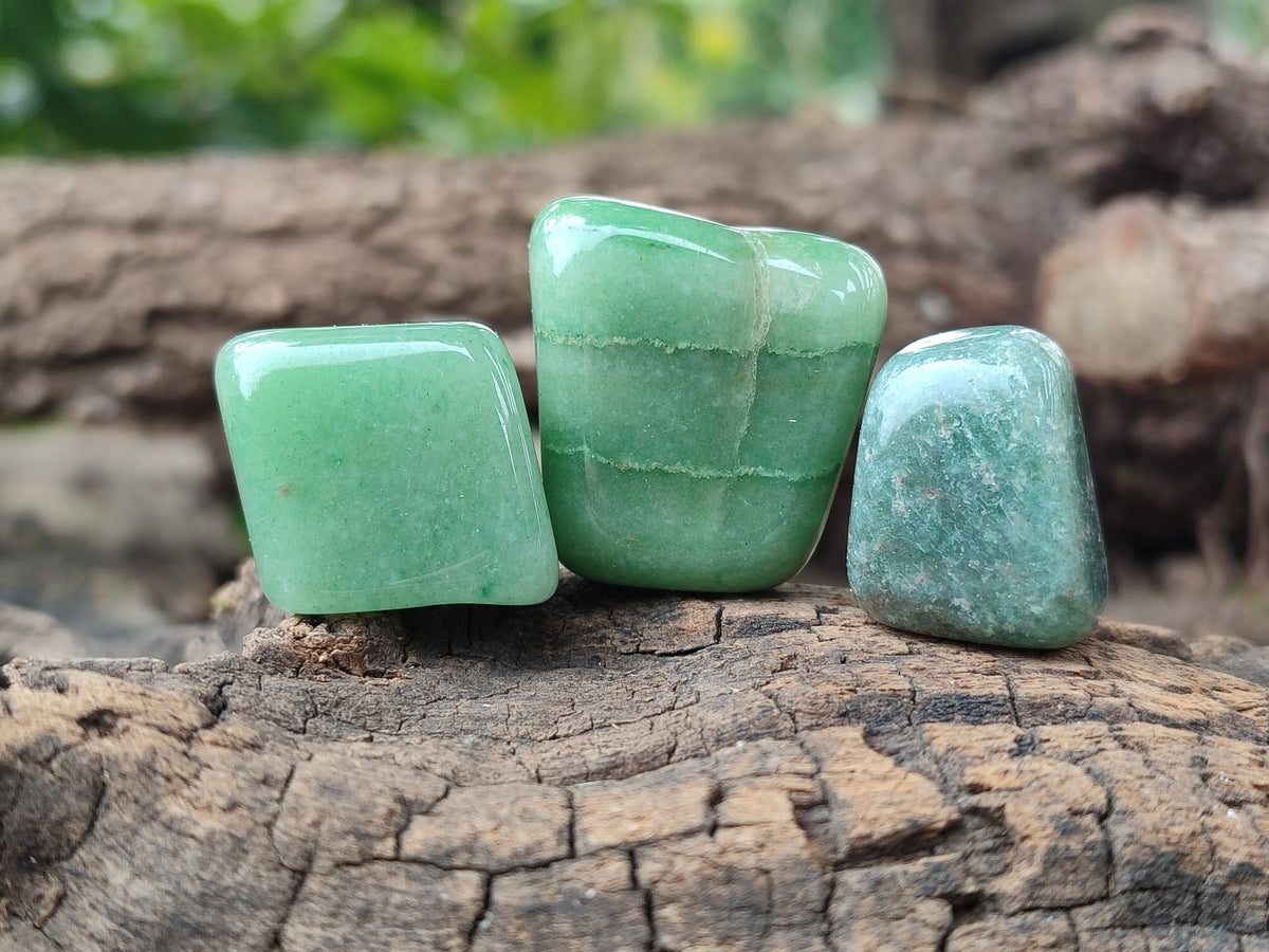 Polished Medium Aventurine Tumble Stones - sold per KG - From Zimbabwe - Toprock Gemstones and Minerals 