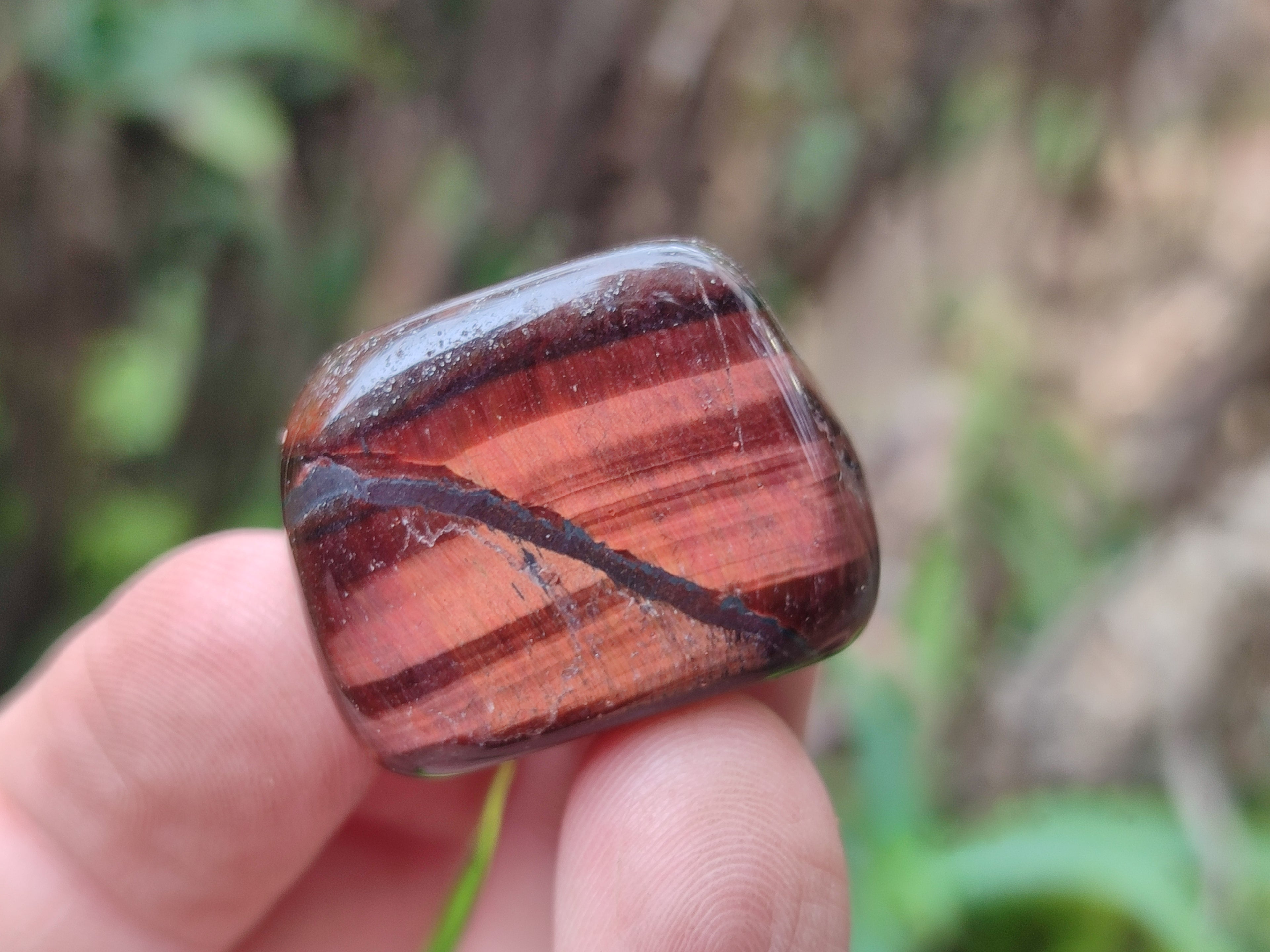 Polished Red Tigers Eye Tumble Stones - sold per KG - From South Africa - Toprock Gemstones and Minerals 