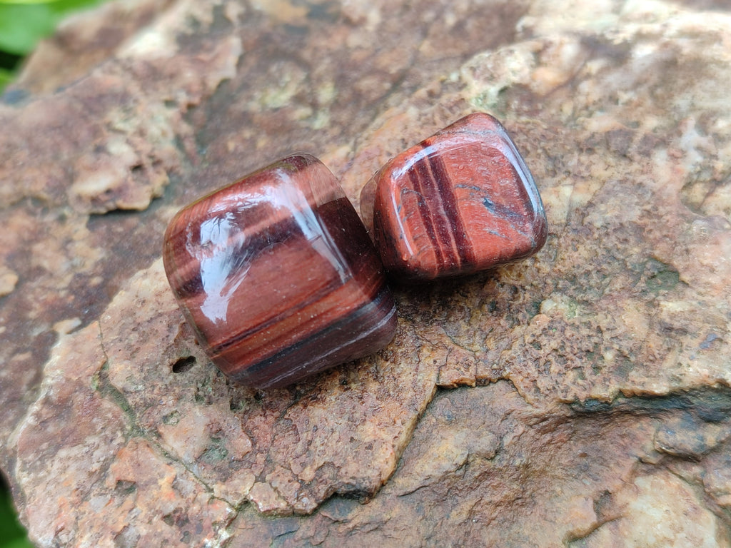 Polished Red Tigers Eye Tumble Stones - sold per KG - From South Africa - Toprock Gemstones and Minerals 