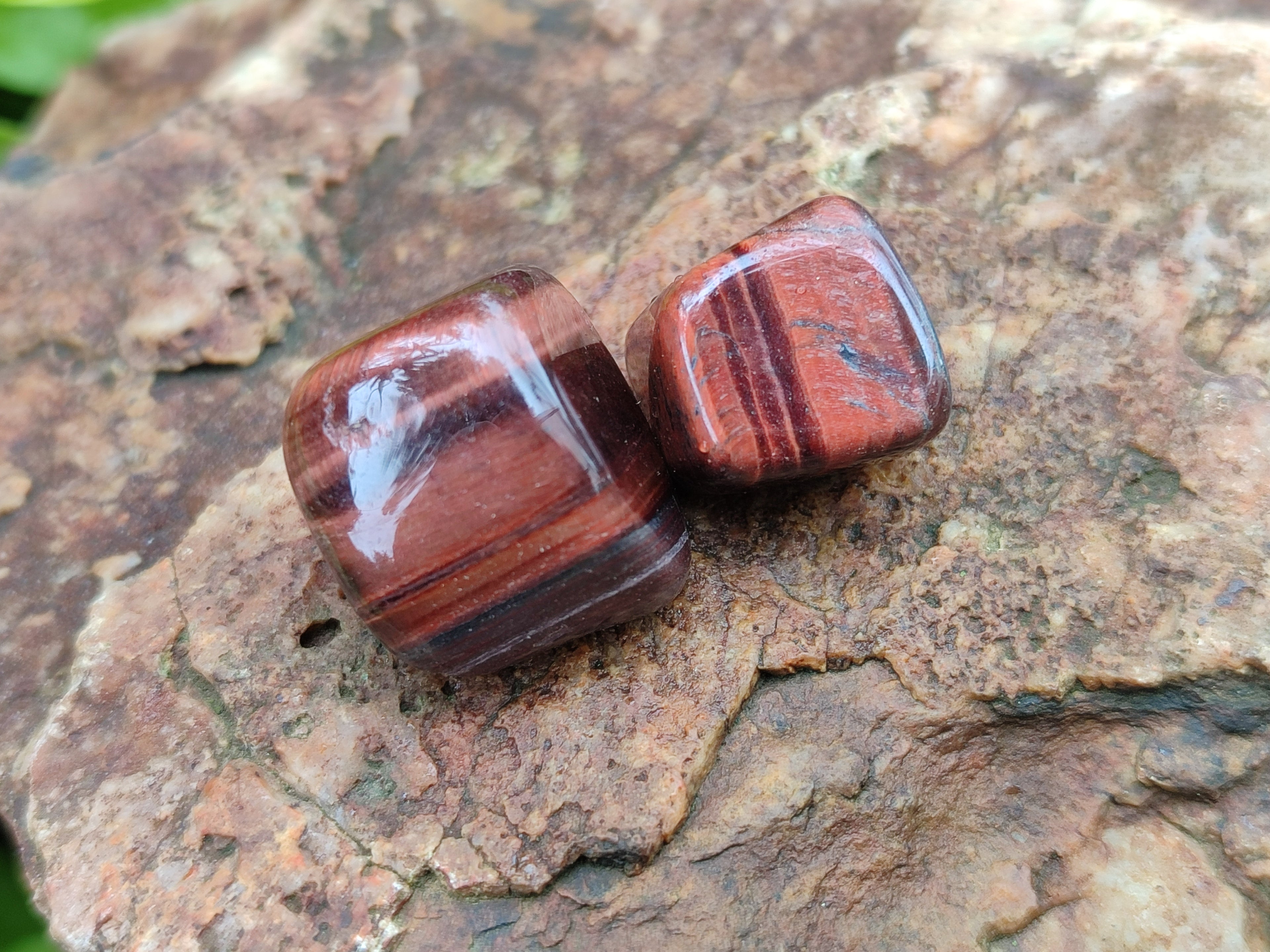 Polished Red Tigers Eye Tumble Stones - sold per KG - From South Africa - Toprock Gemstones and Minerals 