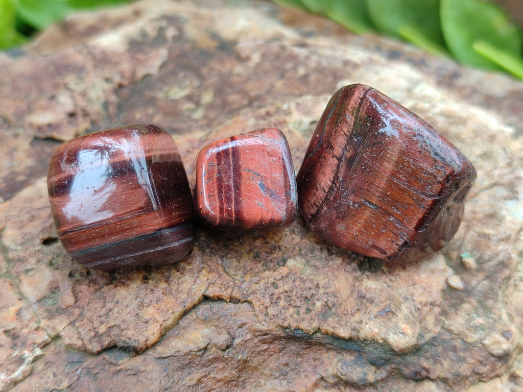 Polished Red Tigers Eye Tumble Stones - sold per KG - From South Africa - Toprock Gemstones and Minerals 
