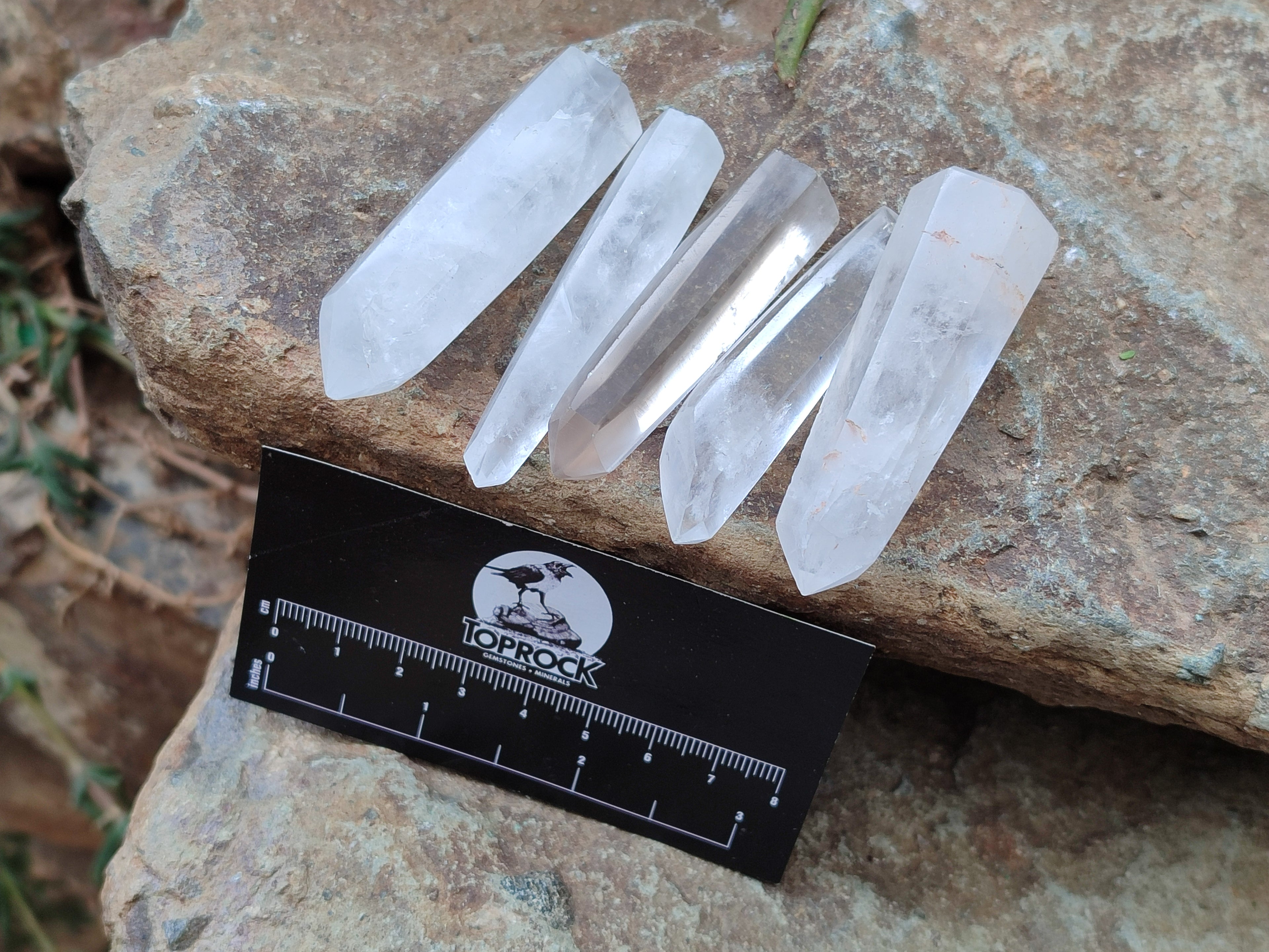 Polished Clear Quartz Crystal Points x 35 From Madagascar - Toprock Gemstones and Minerals 