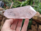 Polished Double Terminated Rose Quartz Points x 6 From Ambatondrazaka, Madagascar - Toprock Gemstones and Minerals 
