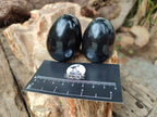 Polished Black Basalt Eggs x 12 From Antsirabe, Madagascar - Toprock Gemstones and Minerals 