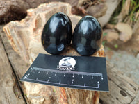 Polished Black Basalt Eggs x 12 From Antsirabe, Madagascar