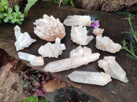 Natural Quartz Clusters and Crystals x 11 From Madagascar - Toprock Gemstones and Minerals 