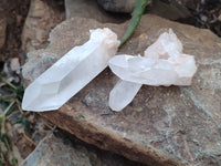 Natural Quartz Clusters and Crystals x 11 From Madagascar - Toprock Gemstones and Minerals 