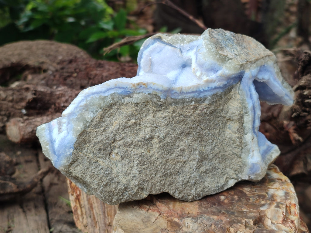 Natural Blue Lace Agate Geode Specimens x 3 From Nsanje, Malawi - Toprock Gemstones and Minerals 