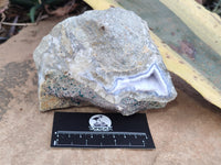 Natural Blue Lace Agate Geode Specimens x 3 From Nsanje, Malawi - Toprock Gemstones and Minerals 