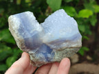 Natural Blue Lace Agate Geode Specimens x 3 From Nsanje, Malawi - Toprock Gemstones and Minerals 