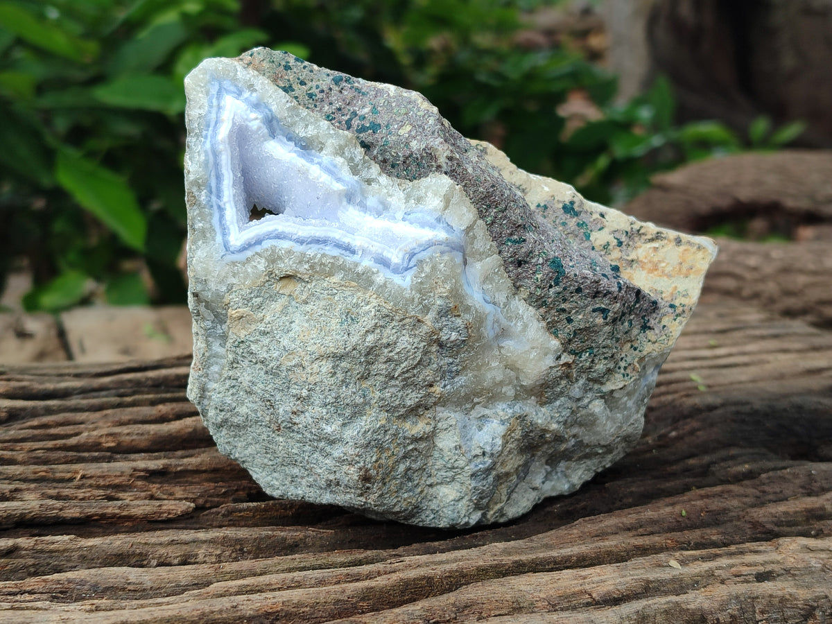 Natural Blue Lace Agate Geode Specimens x 3 From Nsanje, Malawi - Toprock Gemstones and Minerals 