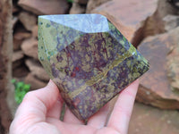 Polished Bastite Dragons Blood Point-Prism x 4 From Tshipise, South Africa - Toprock Gemstones and Minerals 